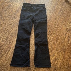 American Eagle Black Corduroy Flare Pants